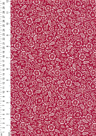 Rose & Hubble - Quality Cotton Print CP-0807 Crimson