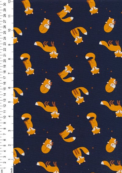 Rose & Hubble - Quality Cotton Print CP-0832 Navy