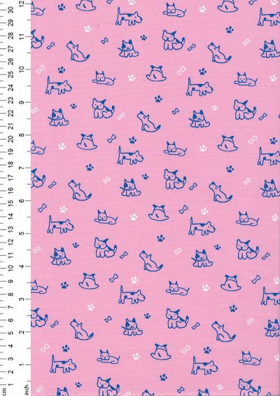 Rose & Hubble - Quality Cotton Print CP-0856 Pink