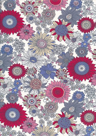 Rose & Hubble - Quality Cotton Print CP-0736 Red