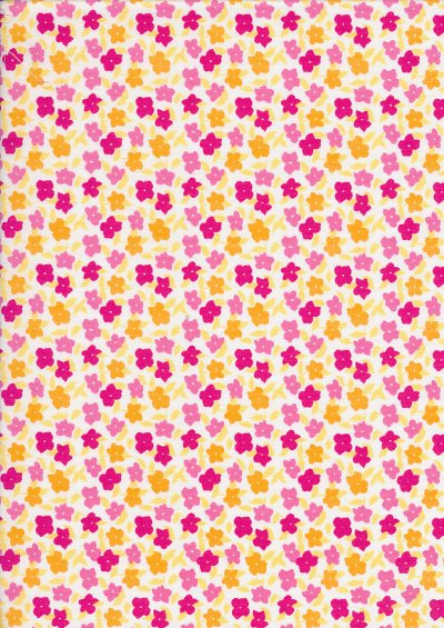 Rose & Hubble - Pressed Flowers & Leafs Pink & Yellow