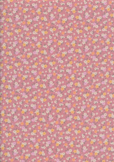 Rose & Hubble - Ditsy Floral On Pink