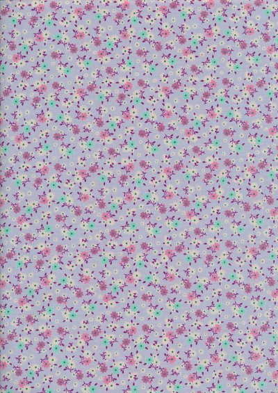 Rose & Hubble - Ditsy Floral On Purple