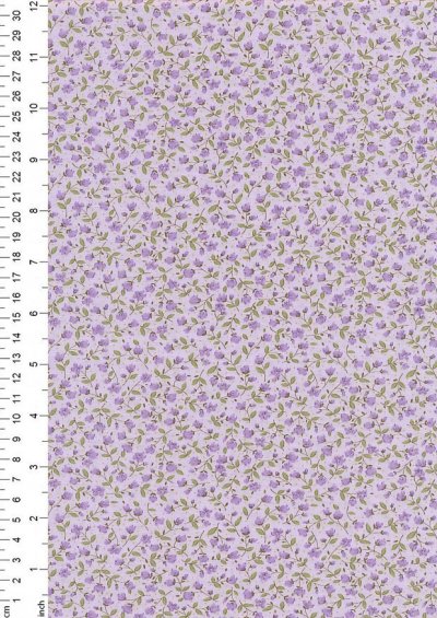 Sevenberry Japanese Ditsy Floral - Floret Purple