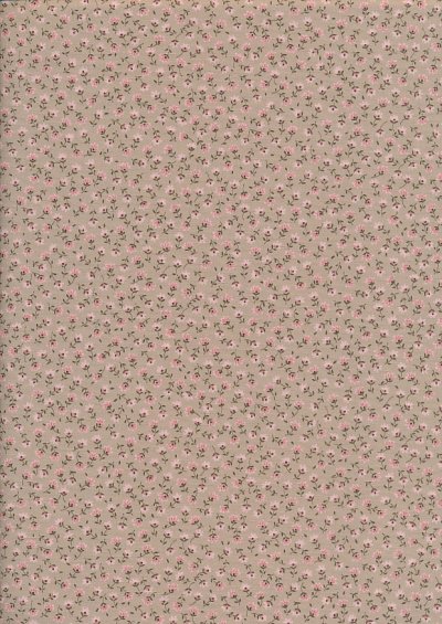 Sevenberry Japanese Ditsy Floral - Lilac Taupe