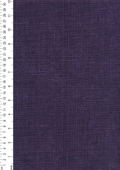 Sevenberry Japanese Linen Look Cotton - Plain Purple