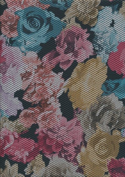 Jersey Fabric - Textured Floral 24