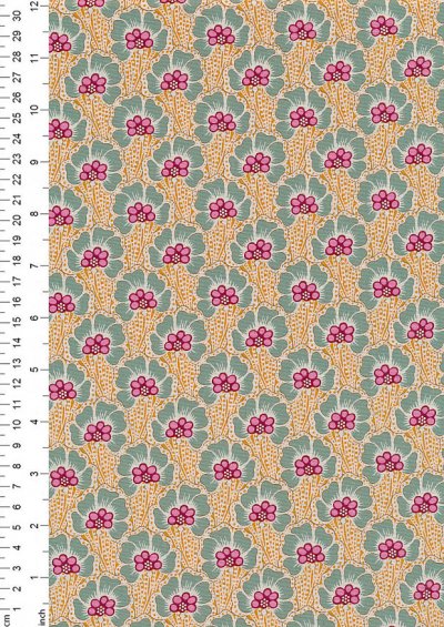 Tilda Fabrics - Cotton Beach 100340 Ocean Flower Honey