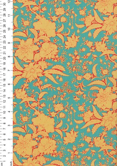 Tilda Fabrics - Bloomsville Abloom Turquoise 110072