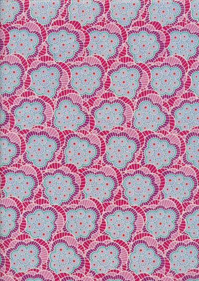 Tilda Fabrics - Bird Pond Klara Raspberry