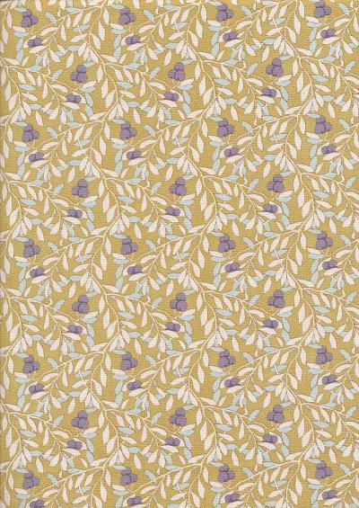 Tilda Fabrics - Maple Farm Cherry Bush Dijon 100280