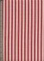 Canvas Ticking  - Red & Cream