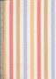 Linen Look Cotton - Orange, Blue & Brown Stripe