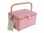 Medium Sewing Box - Pink with White Dots MRM/01