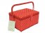 Medium Sewing Box -Red with White Dot MRM/19