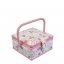 Small Sewing Box - Pink & Blue Roses