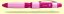 Sewline Erasable Fabric Pencil Trio Colours White/Black/Pink
