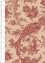Andover Fabrics By Kathy Hall & Margo Krager - Red Paisley Mocha