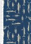 Cotton Print - 88611 Fish On Blue