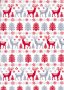 Craft Cotton Co - Christmas Scandi Stags Blue & Red