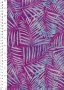 Doughty's Exclusive Bali Batik - Palm Leaves Blue On Purple