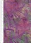 Doughty's Exclusive Bali Batik - Palm Leaves Yellow On Purple