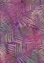 Doughty's Exclusive Bali Batik - Palm Leaves Yellow On Purple