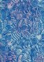 Doughty's Exclusive Bali Batik - Pressed Leaves Blue