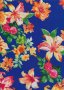 Poly Spandex Digitally Printed Jersey - Bright Floral On Royal Blue