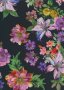 Poly Spandex Digitally Printed Jersey - Bright Floral On Black