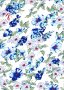 Poly Cotton - Floral Garden Blue