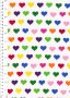 Fabric Freedom Flannel - Multi Hearts Multicoloured