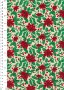 Fabric Freedom Traditional Gilded Christmas - Poinsettias FF507-4 Green