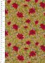 Fabric Freedom Traditional Gilded Christmas - Poinsettias FF507-2 Gold