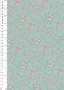 Fabric Freedom Daydream - Ditsy Floral Sprig On Turquoise