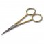 Scissors: Embroidery: Gold-Plated: Curved: 12cm/4.5in