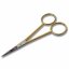 Scissors: Embroidery: Gold-Plated: Straight: 12cm/4.5in