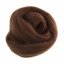 Natural Wool Roving: 10g: Coffee
