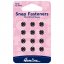Snap Fasteners: Sew-on: Black: 7mm: Pack of 12