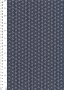 Sevenberry Japanese Fabric - Medium Pressed Geometric Flower Dark Blue
