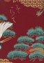 Sevenberry Japanese Fabric - Kimono Print DAIGO Red 61550 Col 102