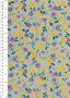 Sevenberry Japanese Fabric - Printed Twill Cottage Garden Turquoise