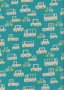 Sevenberry Japanese Fabric - Cotton Linen Mix Traffic Jam Turquoise