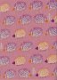 Sevenberry Japanese Fabric - Cotton Linen Mix Hoglets Pink