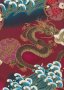 Authentic Gilded Japanese - Water Dragon Red