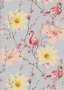 Poppy Europe Digital Cotton Canvas Print - Spring Flamingo Grey