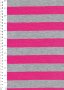 Viscose Jersey - Pink & Grey Stripe