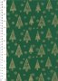 John Louden Christmas Collection - Gilded Green Nordic Trees Green/Gold JLX0037