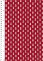 John Louden Christmas Collection - Scandi Small Tree Red/Natural Seeded JLX0045