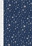 John Louden Christmas Collection - Scandi Multi Star Navy/Natural Seeded JLX0044